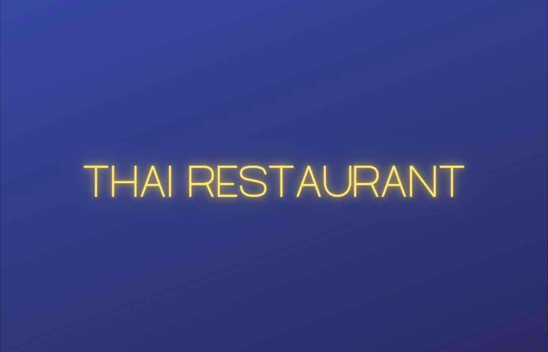 Thai Restaurant custom neon 600x300 (restaurant) 400x300 (Thai) indoor use, including dimmer switch, remote, yellow LED, express shipping and 12 months warranty..