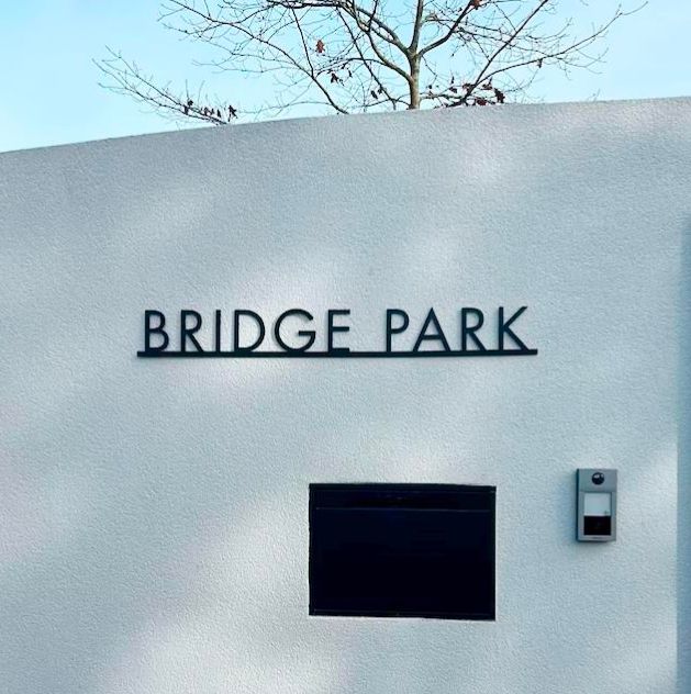 Metal lettering custom house address sign
