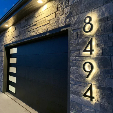 30cm Metal LED House Numbers