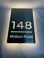Metal Custom LED House Letterbox Address Sign