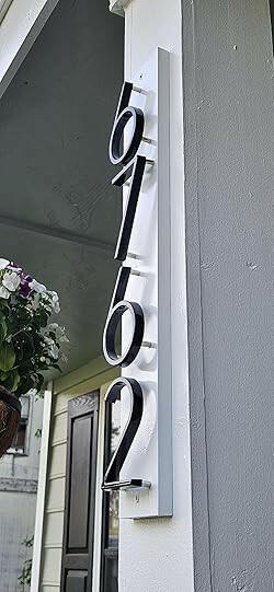 142mm Floating medium Black House Numbers.