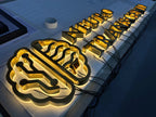 Business Acrylic LED Advertising Custom Logo and Letters Sign