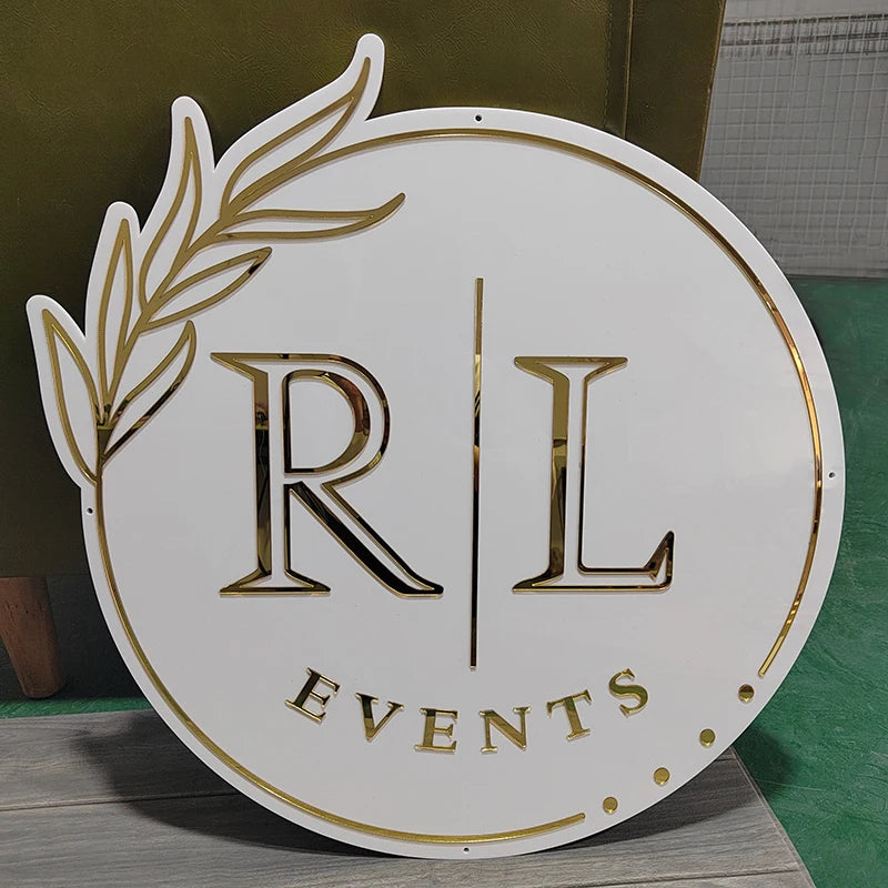 Light up business signage Acrylic Business Logo.