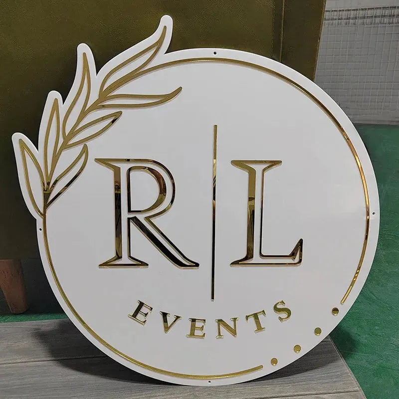 Light up business signage Acrylic Business Logo.