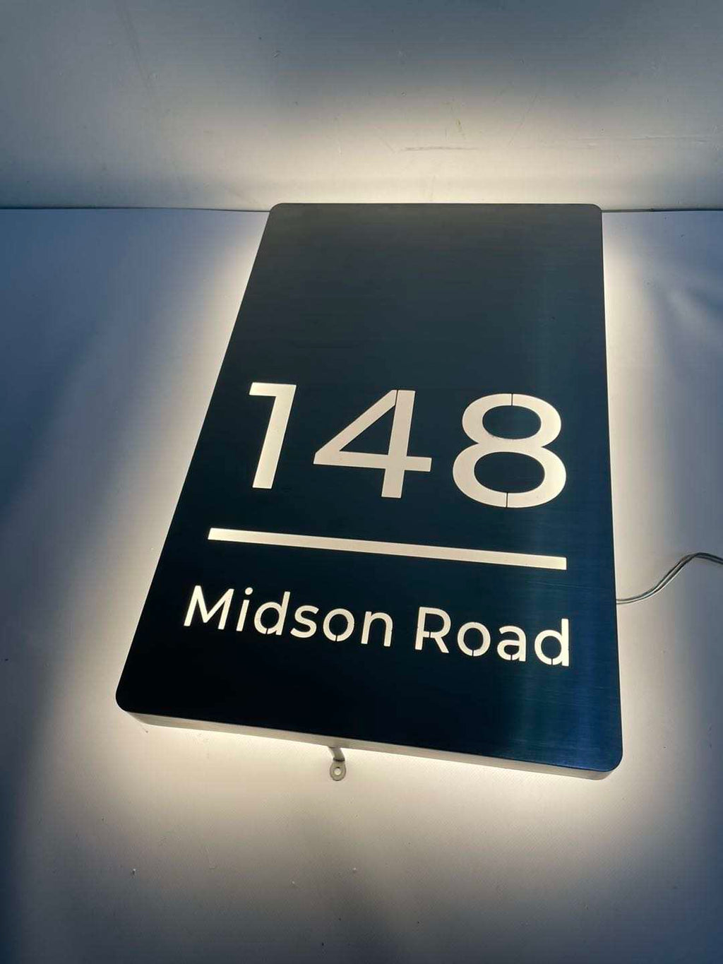 Metal Custom LED House Letterbox Address Sign