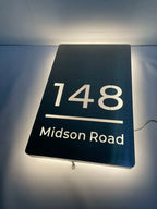 Metal Custom LED House Letterbox Address Sign