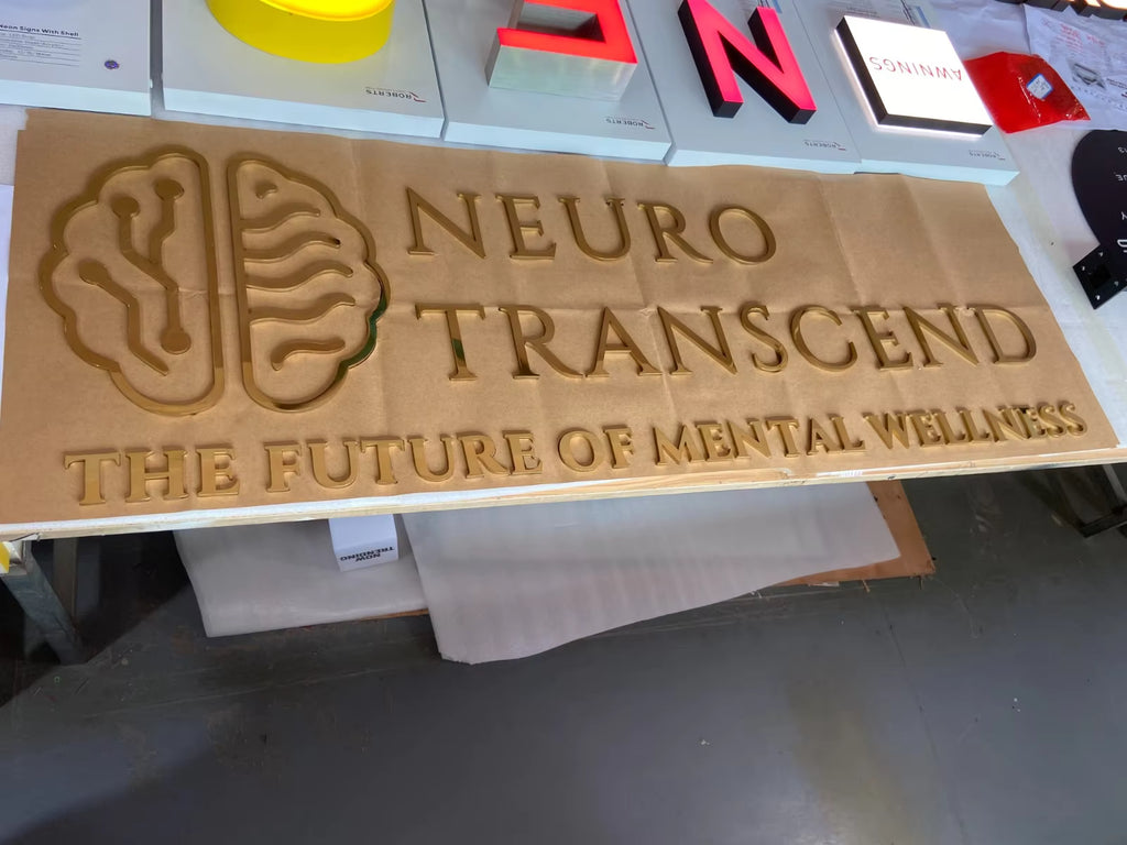 Business Acrylic LED Advertising Custom Logo and Letters Sign