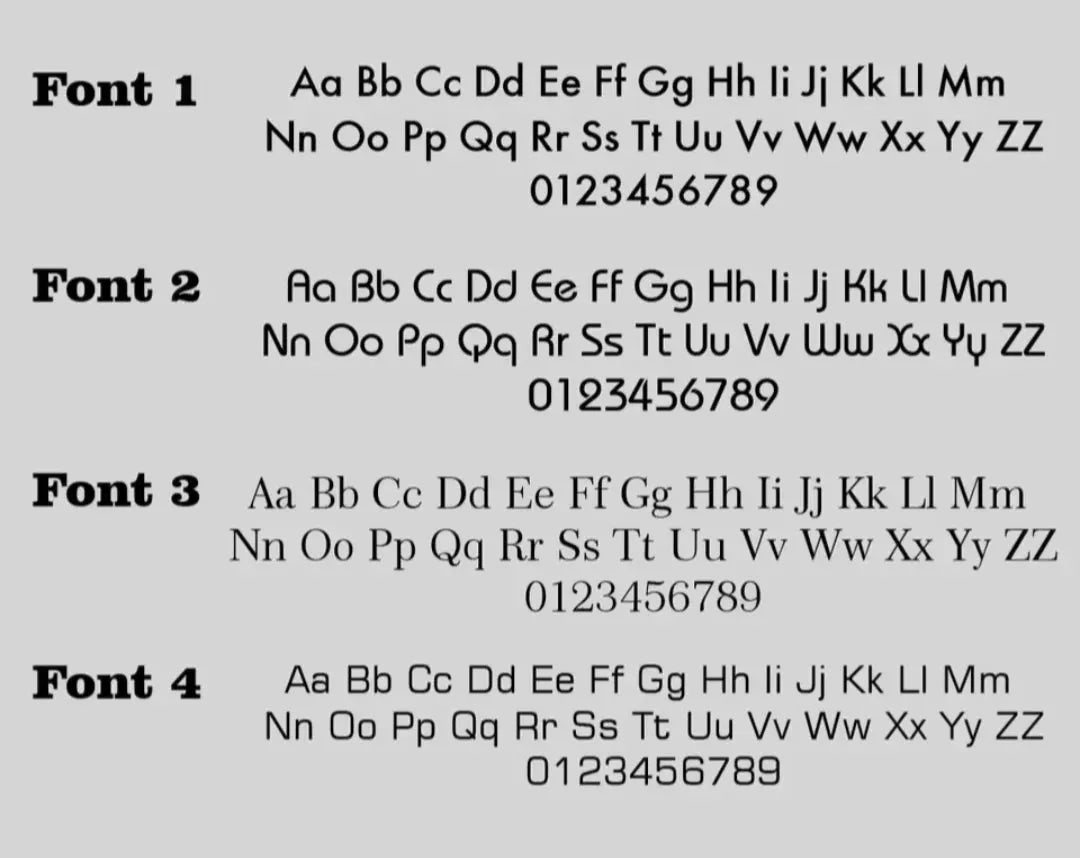 Black Acrylic Address Sign