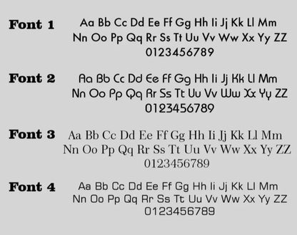 Black Acrylic Address Sign