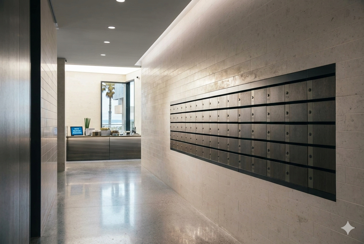 Mailbox Commercial bank Mailboxes - freestanding or brick-in