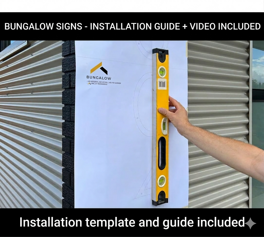 Gold LED house numbers