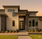 Gold LED house numbers