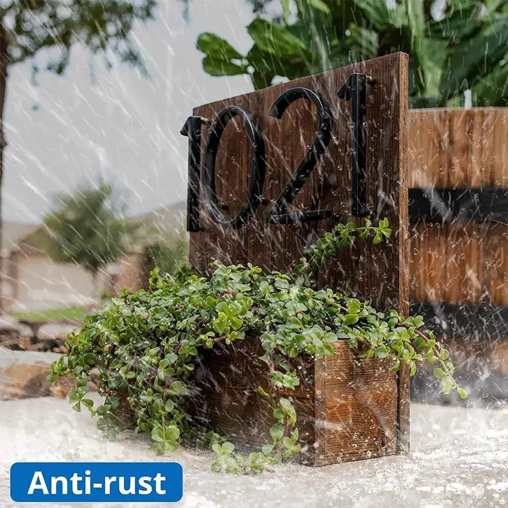 142mm Floating medium Black House Numbers.