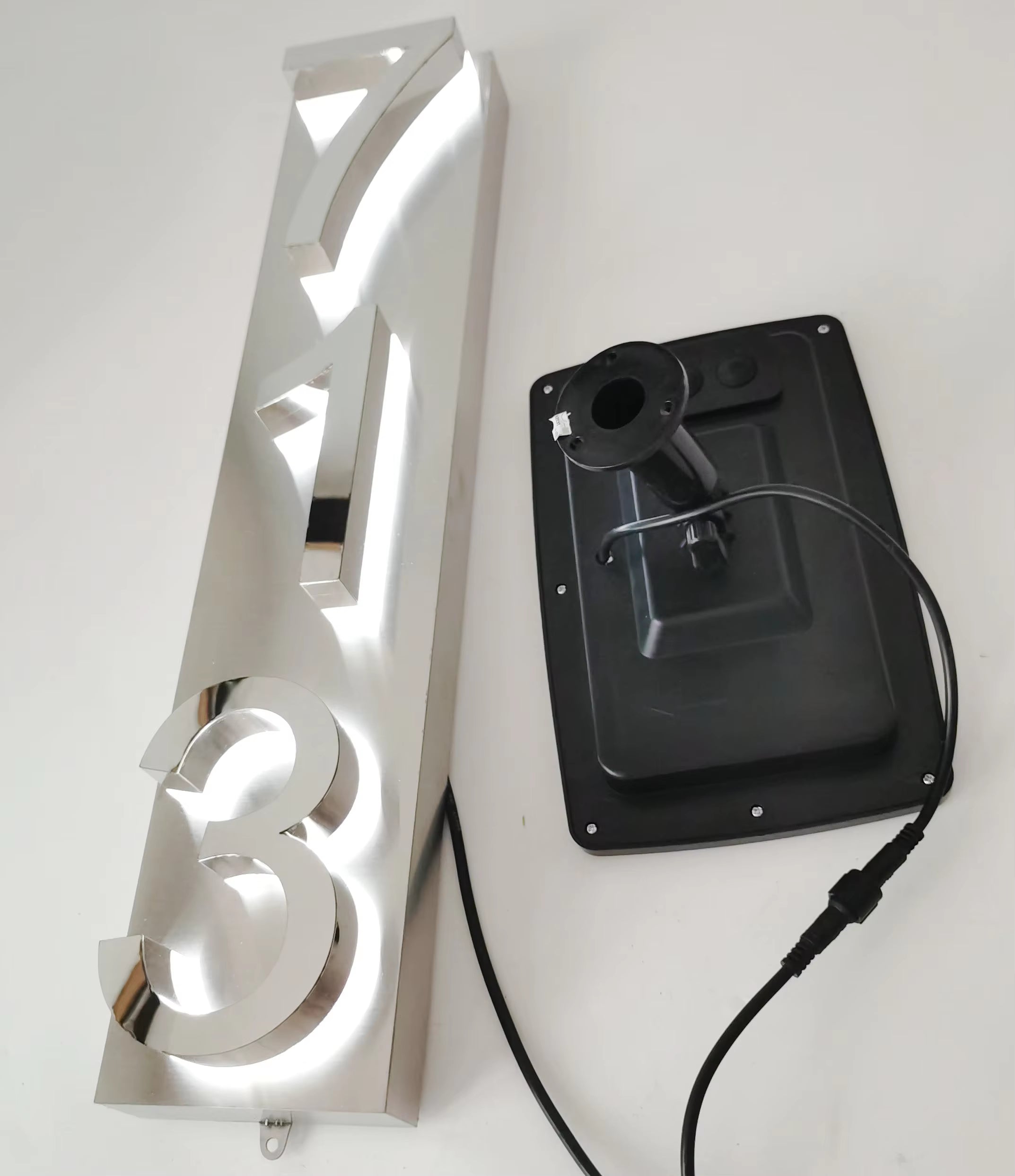 Solar 20cm Metal LED House Numbers - Each