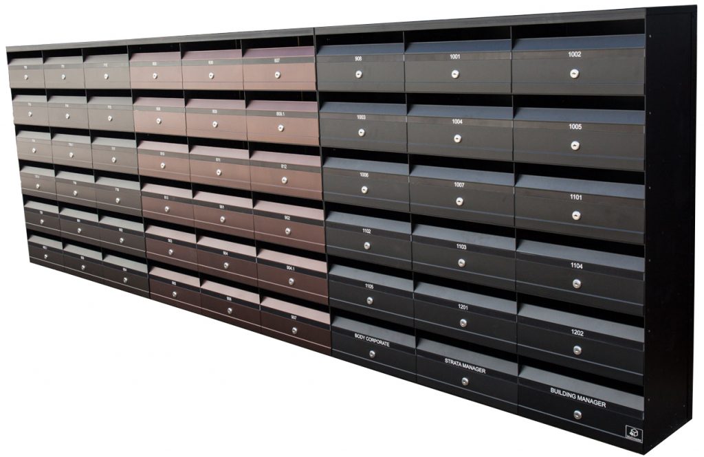 Mailbox Commercial bank Mailboxes - freestanding or brick-in