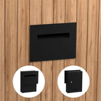 Black Mima Slimline Modern Mailbox