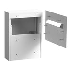 White Mima Slimline Modern Mailbox
