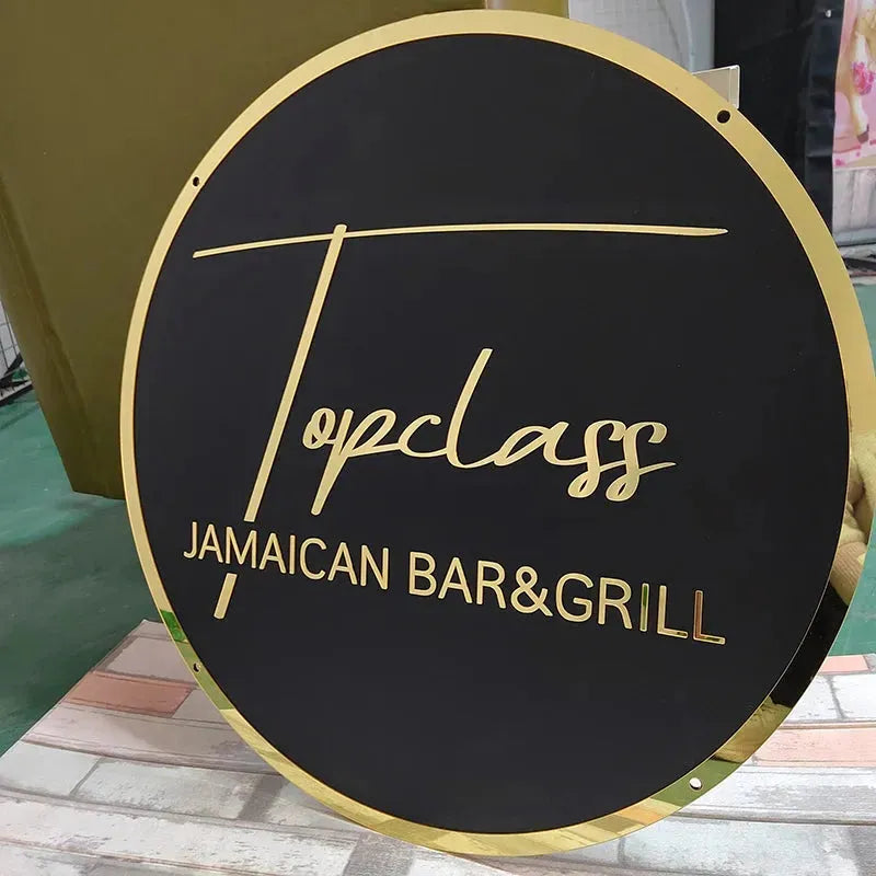 Light up business signage Acrylic Business Logo.