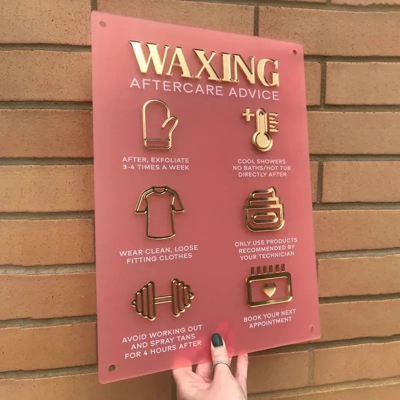 A3 Business Guidelines Sign - Aftercare, Rules and Information.