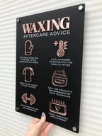 A3 Business Guidelines Sign - Aftercare, Rules and Information.