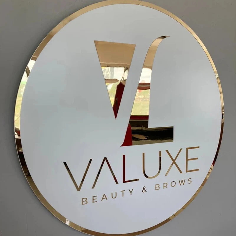 Light up business signage Acrylic Business Logo.