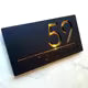 Black Acrylic Address Sign