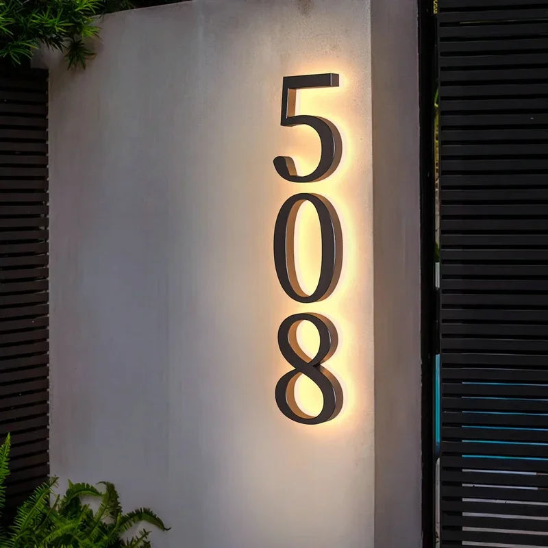 30cm Metal LED House Numbers