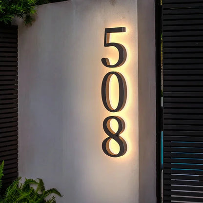 30cm Metal LED House Numbers