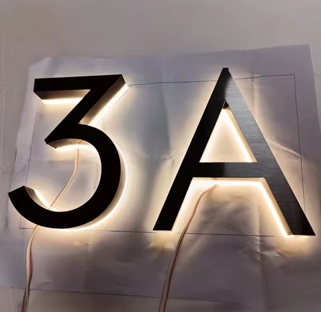 30cm Metal LED House Numbers