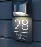 Rectangle Solar Custom Acrylic House/Letterbox Sign