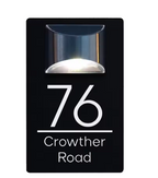 Rectangle Solar Custom Acrylic House/Letterbox Sign