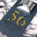 Rectangle Solar Custom Acrylic House/Letterbox Sign