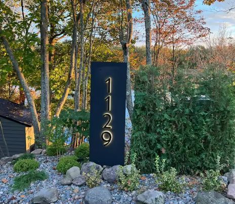 25cm Metal LED House Numbers - Each