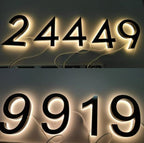 25cm Metal LED House Numbers - Each