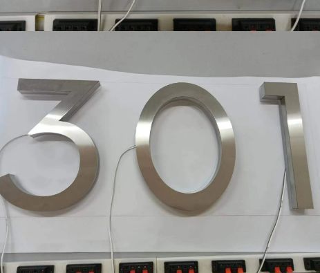 25cm Metal LED House Numbers - Each