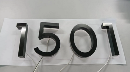 25cm Metal LED House Numbers