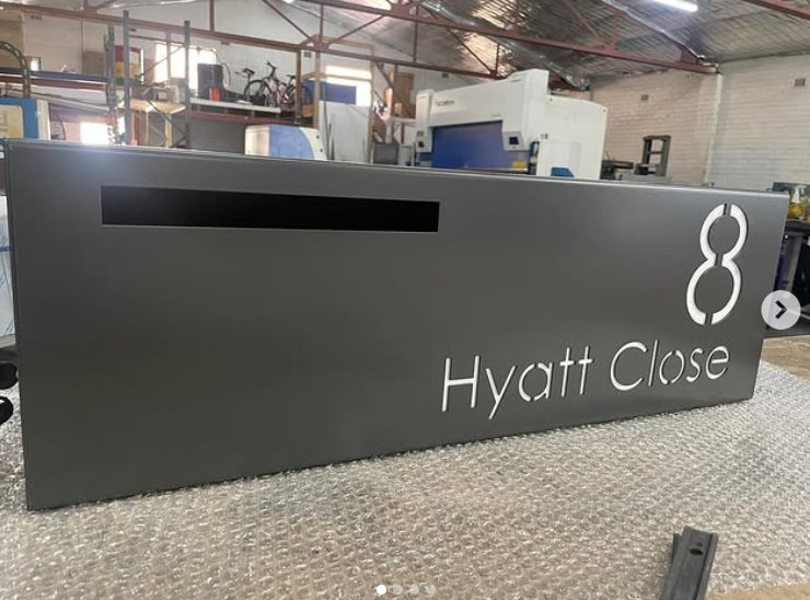 Custom LED Stainless Steel Front Plate Only for Mailbox