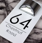 Rectangle Custom Solar Address Sign