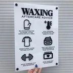 A3 Business Guidelines Sign - Aftercare, Rules and Information.