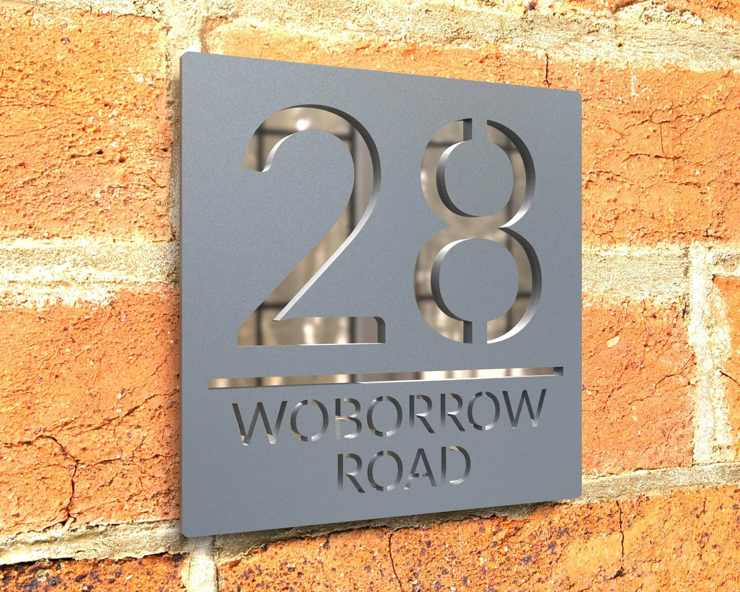 Custom Acrylic House/Letterbox Sign - Square.