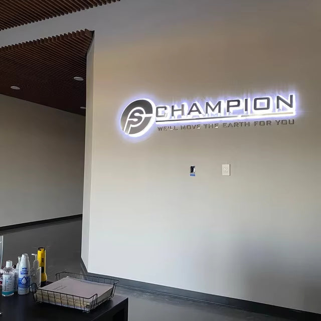 Business Acrylic LED Advertising Custom Logo and Letters Sign