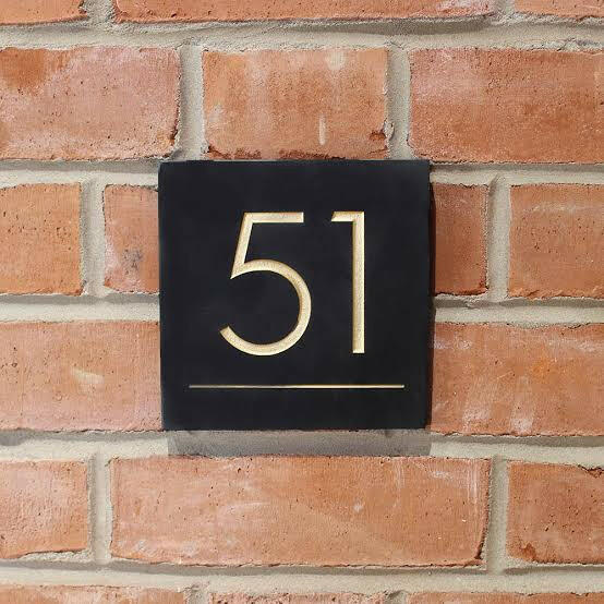 Custom Acrylic House/Letterbox Sign - Square.