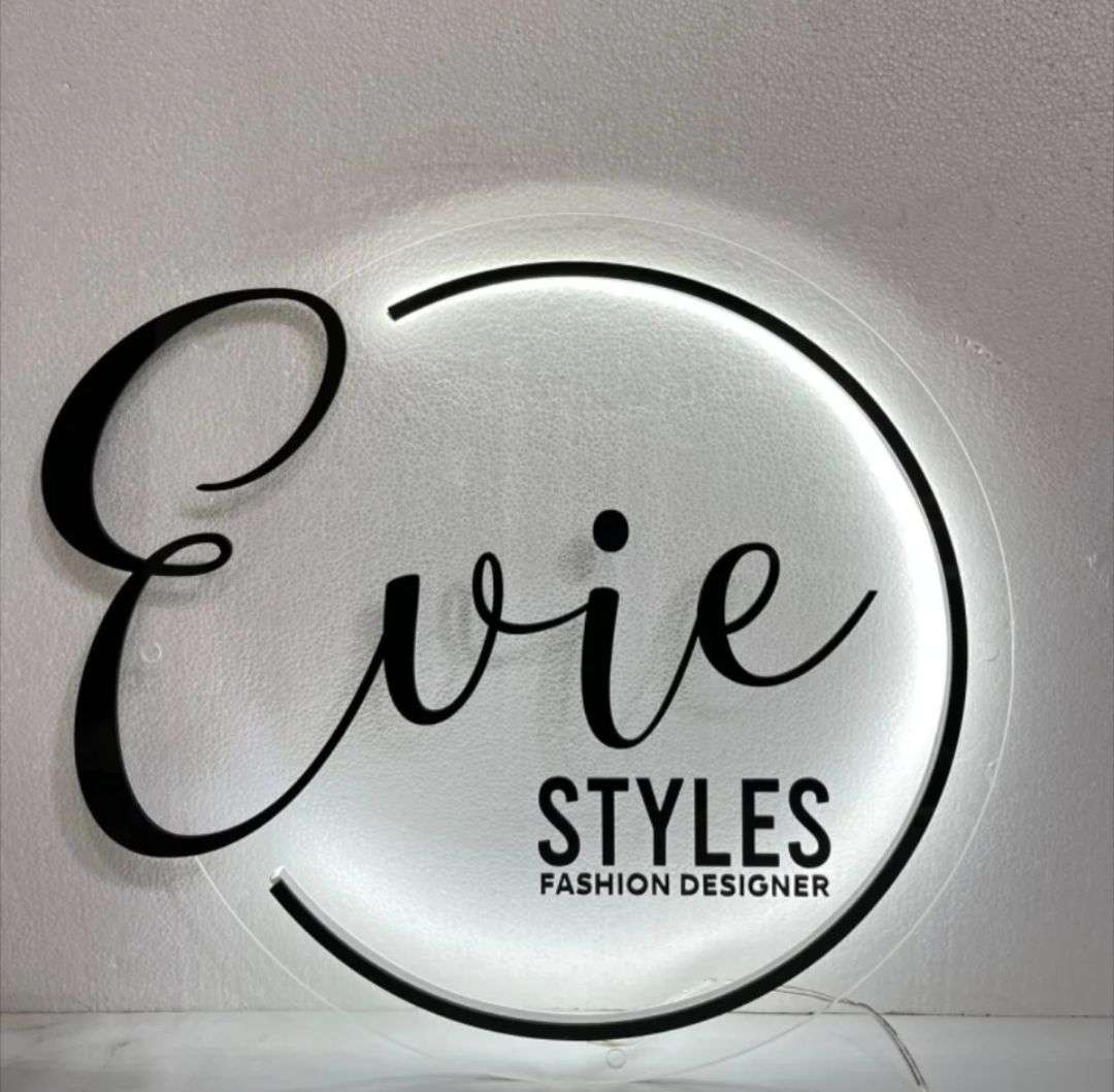 LED business UV Acrylic custom signs.