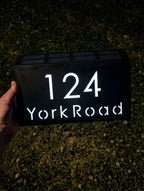 Solar Custom Acrylic House/Letterbox Sign - Modern