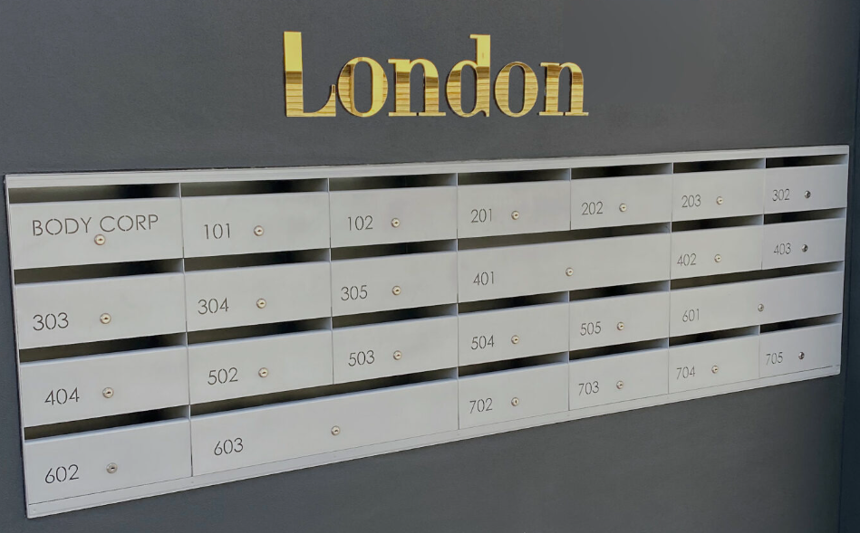 Mailbox Commercial - Free standing with Posts Bank Mailboxes