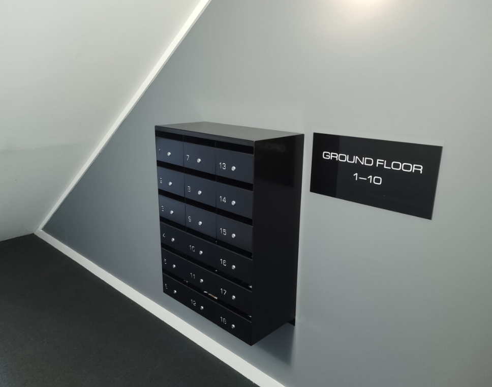 Mailbox Commercial - Free standing with Posts Bank Mailboxes