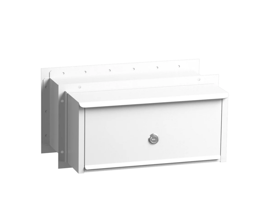 White Burung mailbox
